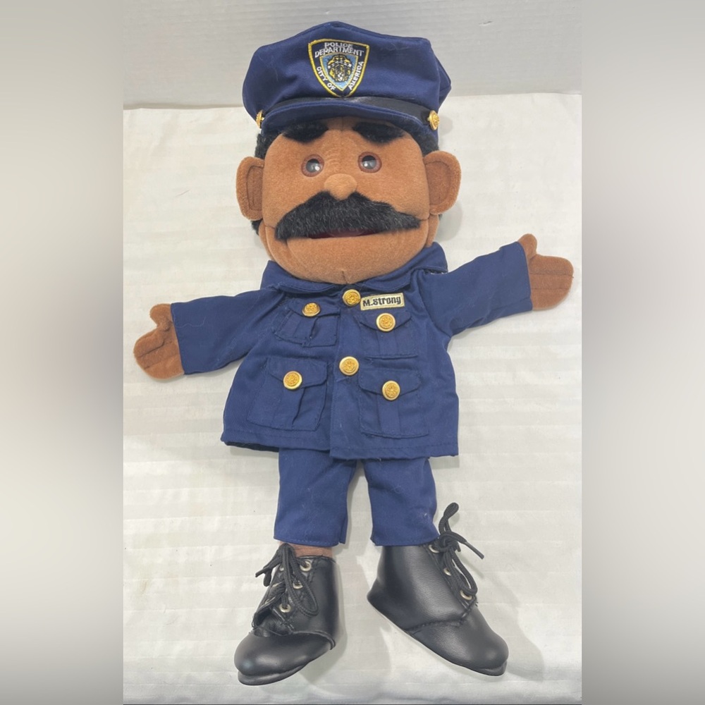 2003 Sunny Toys GL1308B 15” Ethnic Dad Policeman Glove Puppet